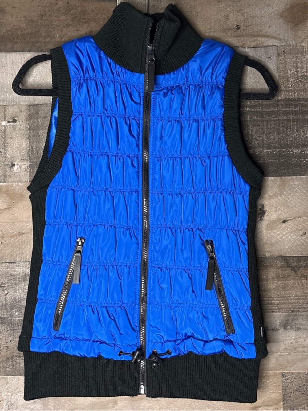 Calvin Klein Bright Blue Performance Vest with Black Trim